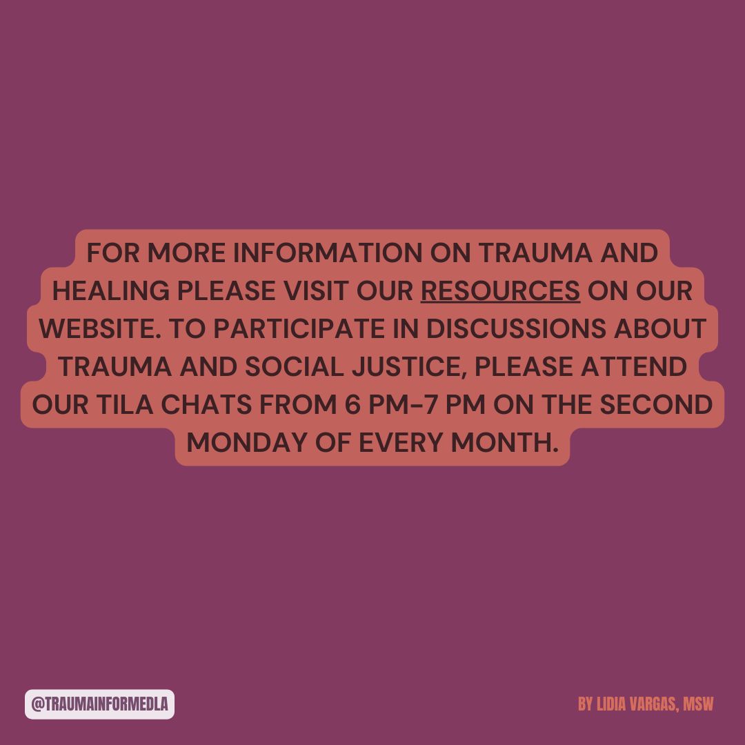 traumainformdla's tweet image. Visit our website for more content 
To view previous blog posts, visit our blog! 🌻

#traumainformedla #blogday