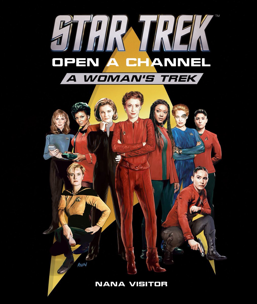 NanaVisitor's tweet image. The book comes out in October, but join me now on @nanaopenchannel on Instagram for exclusive content, quotes, insights and observations on the Star Trek communities- both in front of the camera and behind the scenes. Let’s open a channel