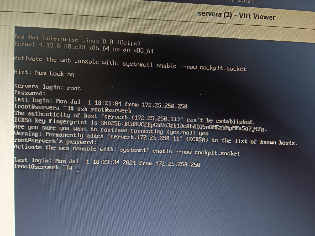 seodalmi17__'s tweet photo. Hey Everyone,
Day 3: Practiced IP config via CLI, SSH, and SELinux context booleans.

#75dayschallenge #Linux #IPConfiguration #explore
#shubratri🌙 https://t.co/vZgWhD0Ads