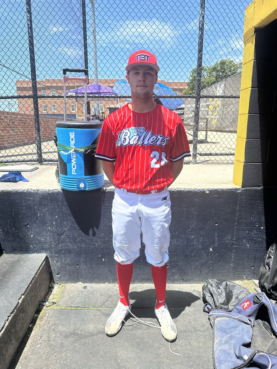 F: TBT Ballers Texas Collegiate 8, DFW Twins Upperclass 2
PoG: Collin Poindexter 5 IP, 9K, 0 ER, 1H