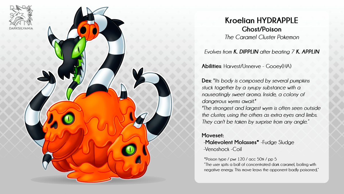 Kroelian HYDRAPPLE (Ghost/Poison) After so long I finally finished