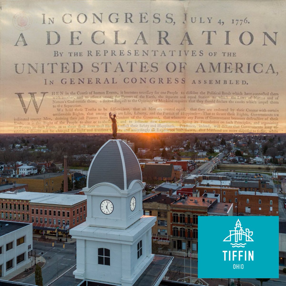 Happy Independence Day from the City of Tiffin!

Tiffin City Hall is closed today for the holiday; offices will reopen on Friday.

For the schedule of events today at Hedges-Boyer Park, including the annual fireworks display, visit tiffinohio.gov/news/tiffin-ce…