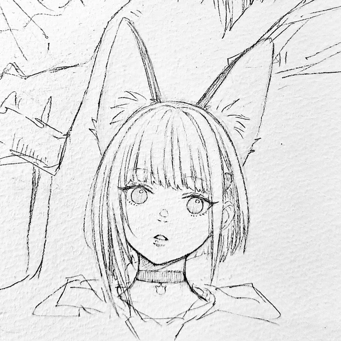 🐱キョトン 