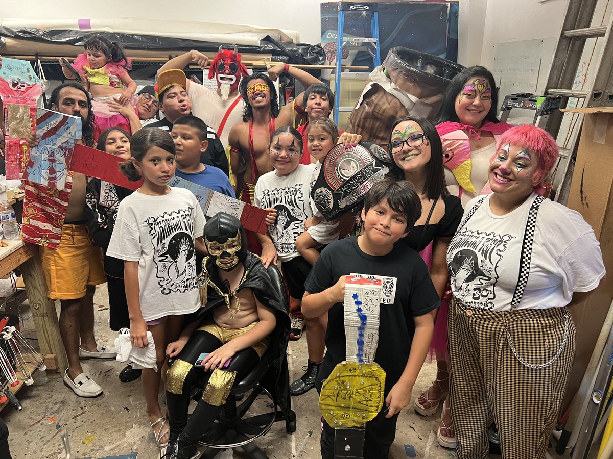 ItsIzzyMania's tweet photo. Last night was one of the coolest moments of being @MissionProWres Champion! I got to be part of the San Antonio Cultural Arts Summer Slay Fashion Show as a model! 

Such an honor to hang out, speak to all the kids before the event then wear the fashion they designed! 💜 https://t.co/2zaTcB6FkY