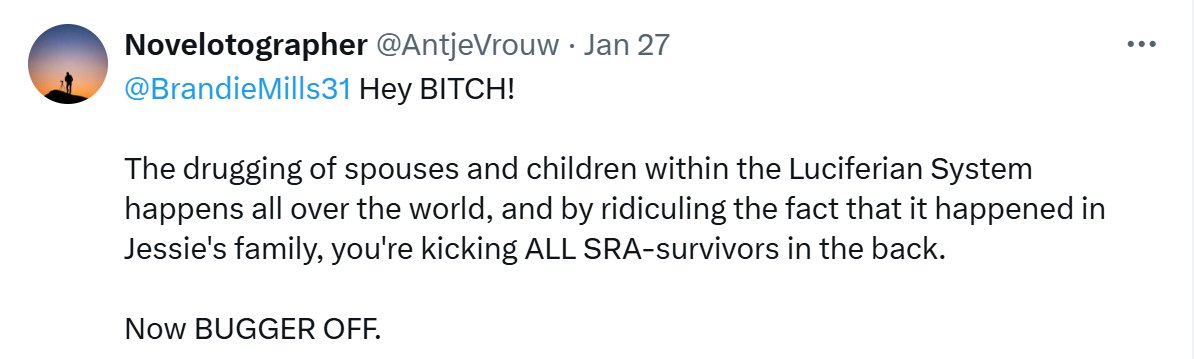 GeoartsPhoto's tweet photo. To be clear, I called Marion a terrorist because she terrorizes people online calling them every awful name imaginable. Such terms as bitch, POS, filth, etc. 

To answer your question Cathy, in a word, NO.

#JessieCzebotar #CathyFox https://t.co/aSoRROhXmK