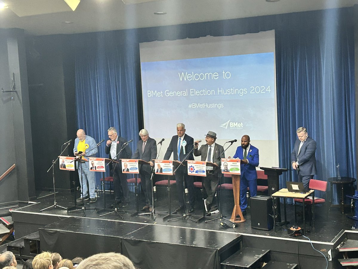 At #BMetHustings Sutton Coldfield.