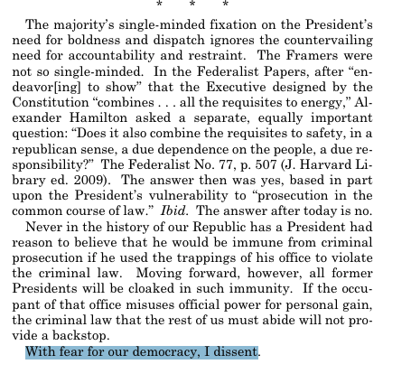 PatrickDoyle_35's tweet photo. @StephenKing OMG Stephen I cannot believe this is happening.

Sotomayor: With fear for our democracy, I dissent. https://t.co/IqS6yvdrlf