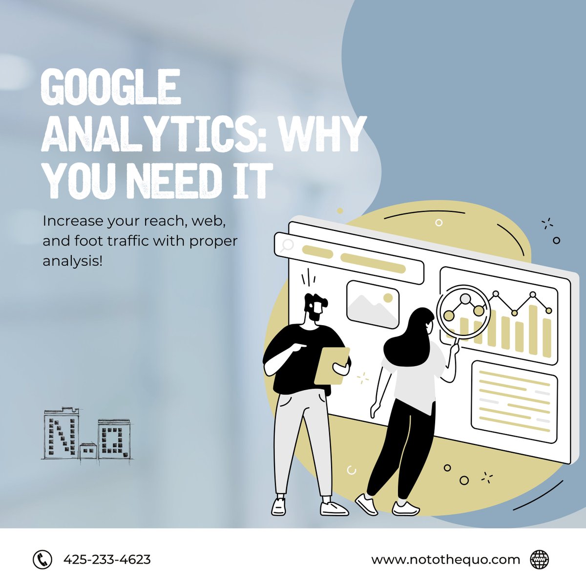 Maximize Your E-commerce with Google Analytics!
1. Track Visitor Behavior: Understand customer interactions and drop-off points.
2. Optimize: Identify top-performing campaigns for better budget use.
3. Improve UX: Use data insights to enhance site performance.
Contact us today!