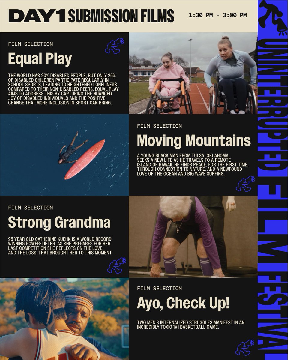 uninterrupted's tweet image. As part of the UNINTERRUPTED Film Festival Athlete Selection committee, @KingJames, @naomiosaka &amp;amp; @JoelEmbiid have selected these 4 short films that are set to premiere on Day 1.

For more info, visit tribecafilm.com/unfilmfest