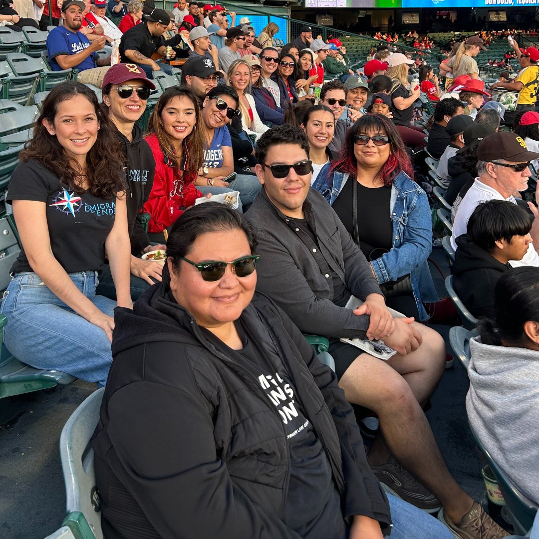 ImmDef's tweet photo. Shoutout to our amazing staff! 🎉⚾️ We've celebrated with appreciation events at @dodgers, @angels, and @padres games. Thanks to our dedicated team, we served over 31,000 clients last year. Let's hear it for our justice warriors! Drop a shoutout below! #TeamImmDef https://t.co/C0REoDvUIL