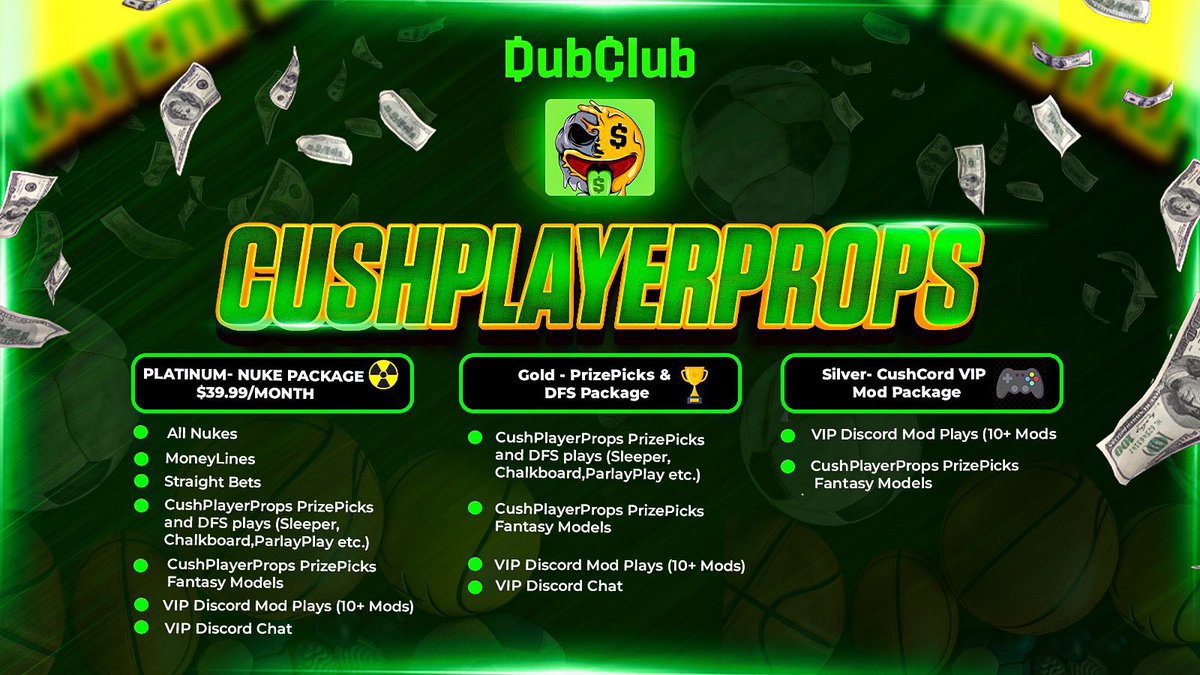 Hey Guys We Are Going Up In CushCord &amp; You Don’t Want To Miss Out ! 

50% Off 
All Nuke Access 

Last Chance Before Prices Go Up ! Especially If You Want To Be Grandfathered In ! ✅💎

dubclub.win/af/afl-bd6tn/ 

 <a href="/CushPlayerProps/">Cush</a>