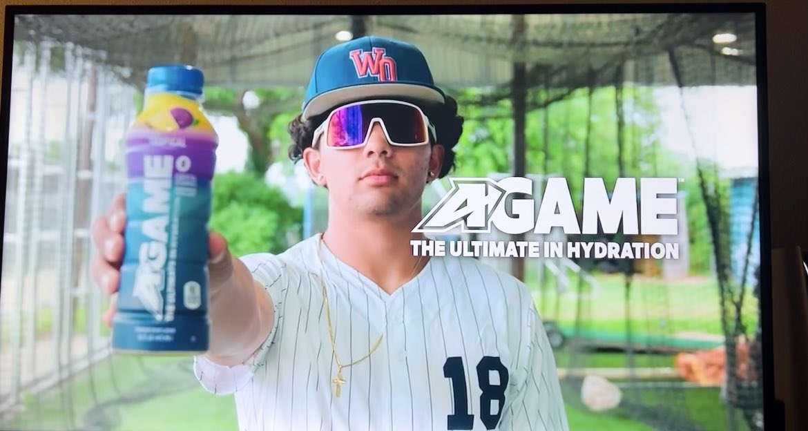 Thank you <a href="/drinkagame/">A-GAME</a> for featuring my team and I in your commercial <a href="/CoachScudero48/">Mike Scudero</a> <a href="/OrangeBaseball/">West Orange HS Baseball</a>