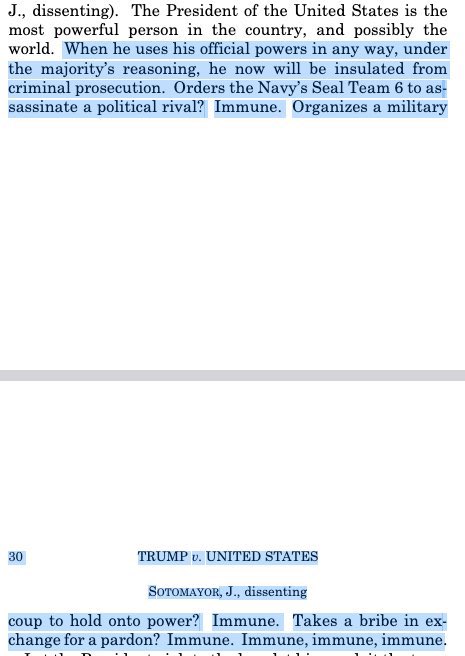 williamlegate's tweet image. SCOTUS has affirmed that Biden can send Seal Team Six after Trump!! #AbsolutePower #AbsoluteImmunity
