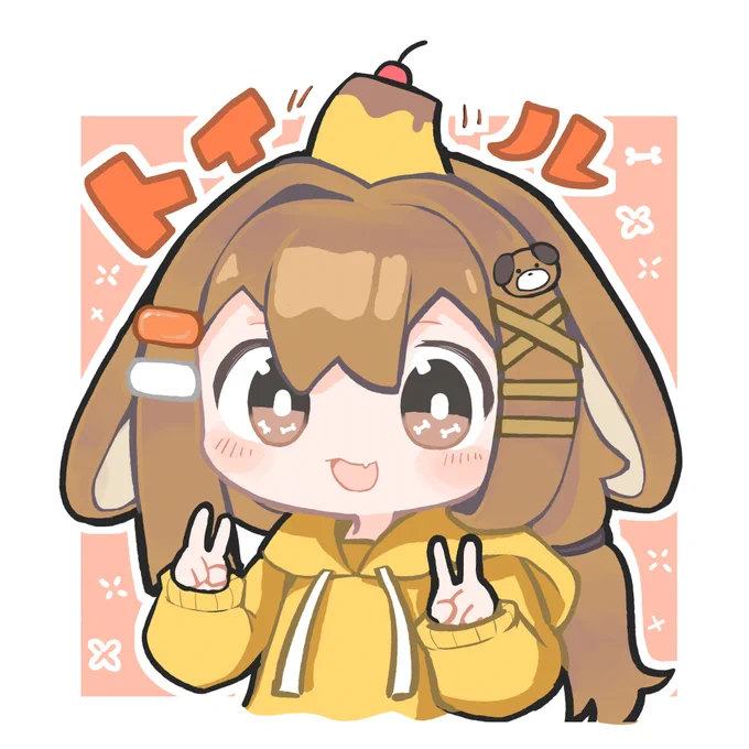 きょうのいちまい #VRCHAT似顔絵 遅れた誕生日イラスト!