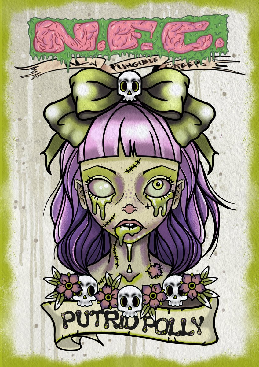 Calling all Creeps - we need you 🤮🫵💚

Vote for Putrid Polly

She promises to be the most disgusting creep on the streets 🤮💚

#nftcollectible