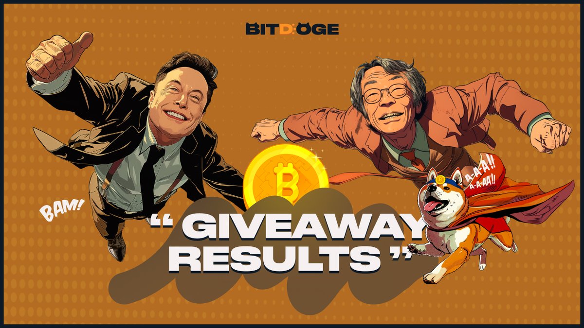 bitdo_ge's tweet photo. 🔥 $BITDOGE GIVEAWAY has ended!

Thank you to everyone who participated. Your support means everything to us!

🎉 Congrats to the 10 lucky winners sharing the $500 prize pool!

Check the winners here:
https://t.co/PhKDNInIw8

We'll reach out to each winner directly 📩 https://t.co/cp1TKooomO