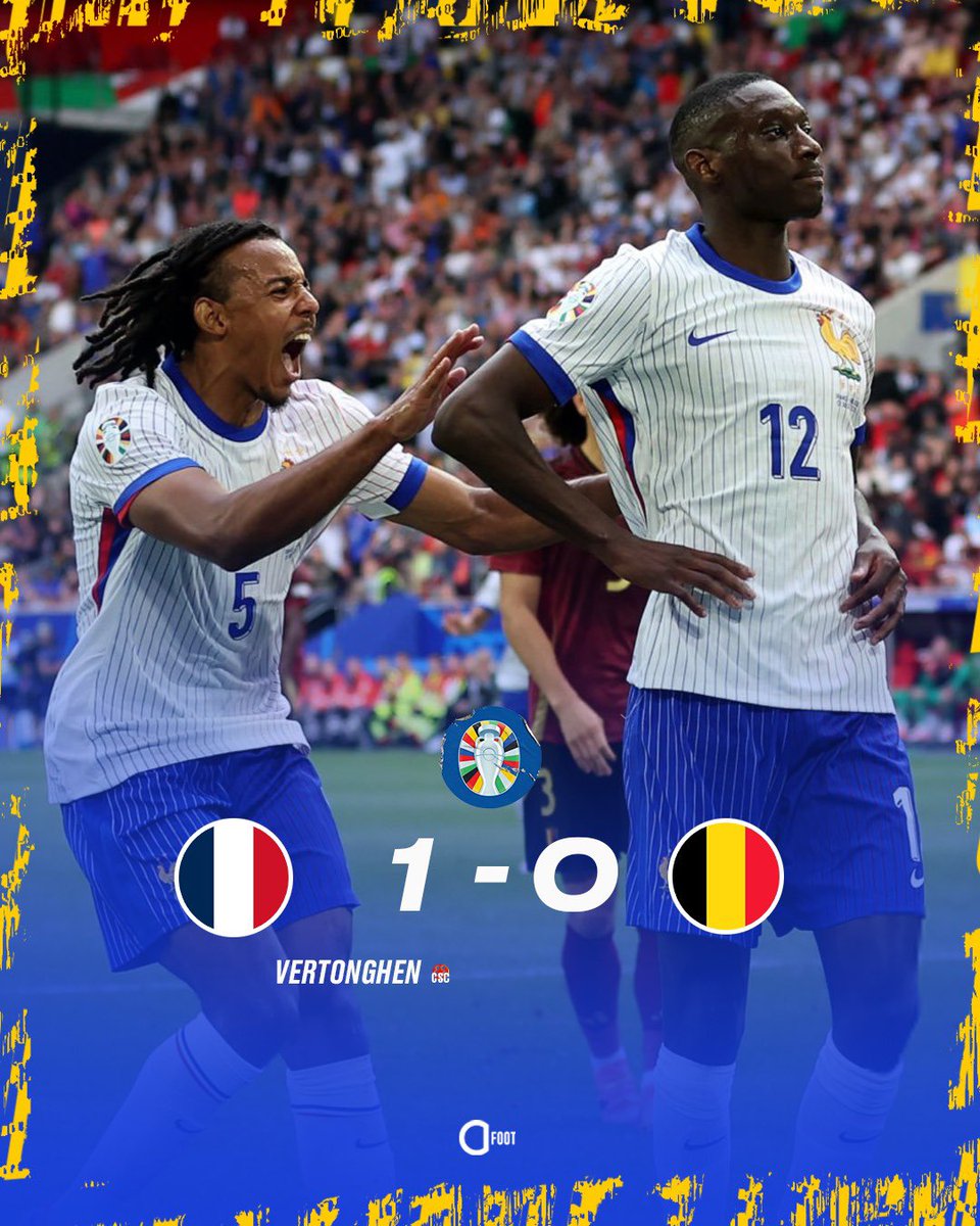 ActuFoot_'s tweet photo. 🚨 𝗨𝗡 𝗖𝗟𝗔𝗦𝗦𝗜𝗤𝗨𝗘 𝗗𝗘́𝗦𝗢𝗥𝗠𝗔𝗜𝗦, 𝗟𝗔 𝗙𝗥𝗔𝗡𝗖𝗘 𝗦’𝗜𝗠𝗣𝗢𝗦𝗘 𝟭-𝟬 𝗙𝗔𝗖𝗘 𝗔̀ 𝗟𝗔 𝗕𝗘𝗟𝗚𝗜𝗤𝗨𝗘 ! 🇫🇷🇧🇪

Les Belges n’ont toujours pas gagné les Bleus en 6 matchs en tournoi majeur.

La France est en quart de finale de l’#EURO2024. 💪 https://t.co/2v7BBUqRvI