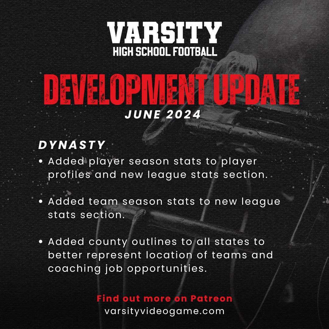 Varsity - High School Football Video Game tweet media