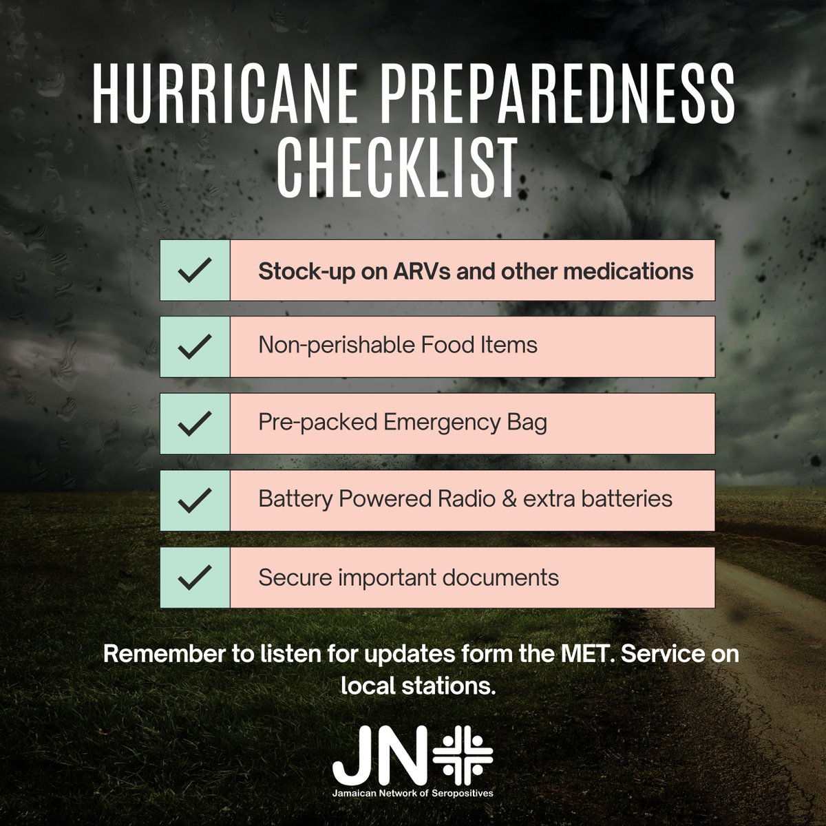 Jamaican Network of Seropositives (JN+) tweet media