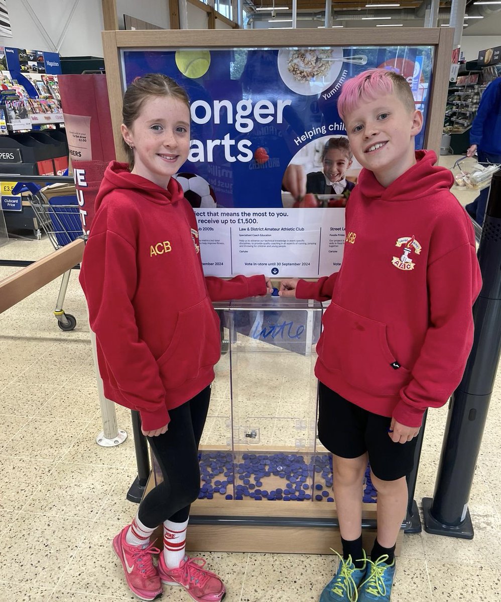 💛Stronger Starts❤️
Vote for Law &amp; District AAC @ Tesco Carluke!