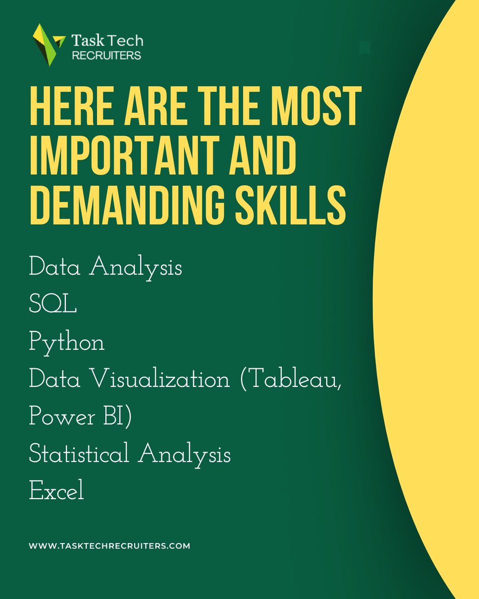 tasktechrecruit's tweet image. Key Skills Employers Seek in Data Analysts for 2024

🌟 Curious about the essential skills employers are seeking in Data Analysts for 2024?

tasktechrecruiters.com

#DataAnalytics #CareerDevelopment #TaskTechRecruiters