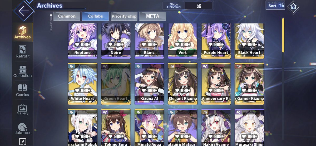 FEiN_o7's tweet photo. Was looking through my units and I forgot what an old Azur Lane player I am...
Green Heart will forever be the one unit I will never own 🙂
Wish i got more hololive skins too https://t.co/QPpboPP3Eg