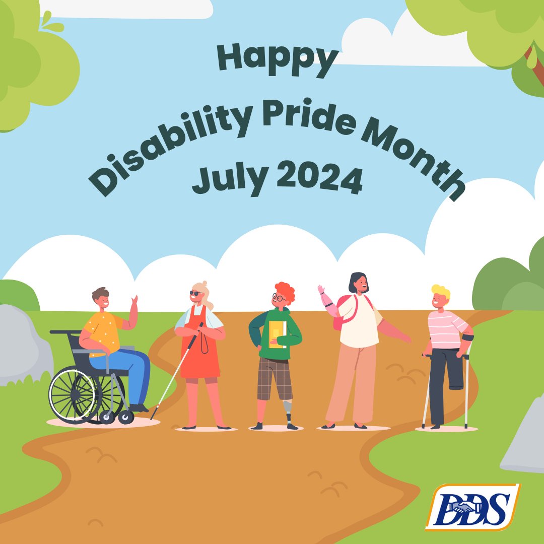 CaliforniaDDS's tweet image. This July, celebrate #DisabilityPrideMonth! Have you heard of Disability Pride? #DisabilityPrideis defined as accepting and honoring each person&apos;s uniqueness and seeing it as a natural and beautiful part of human diversity. #AbilityNotDisability