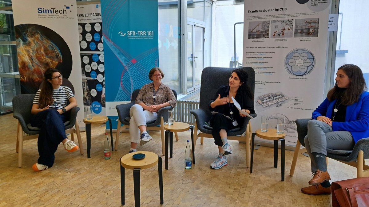 SfbTrr161's tweet image. Thank you to our panelists who discussed charting a career and navigating its challenges at todays #intcdc, #simtech and #sfbtrr161 event: Beyond the Thesis: Fireside Chat - Female* Researchers Edition. Even without a fireplace, we had an inspiring afternoon in a cozy atmosphere!