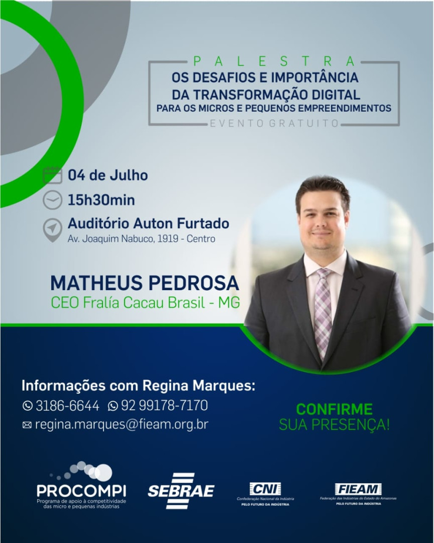 FIEAM's tweet image. 🚀 Participe da nossa palestra gratuita! 🚀

Quer saber como a transformaçã... instagram.com/p/C847KX5So72