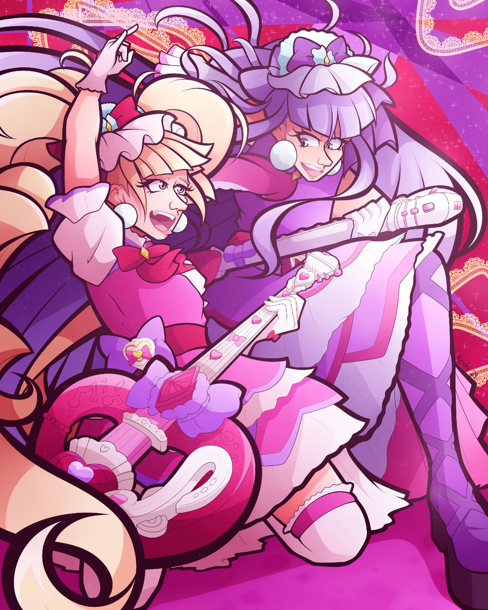 💜Twin Love Rock BEAT!🩷
My first piece for <a href="/Precure20F/">Habatake!</a>! Thank you so much for having me, what an amazing project! So honored to have been a part!
#Precure