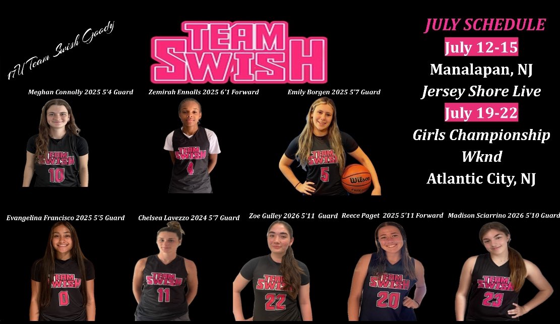 Team swish 17u is ready to attack the scene in JULY!!