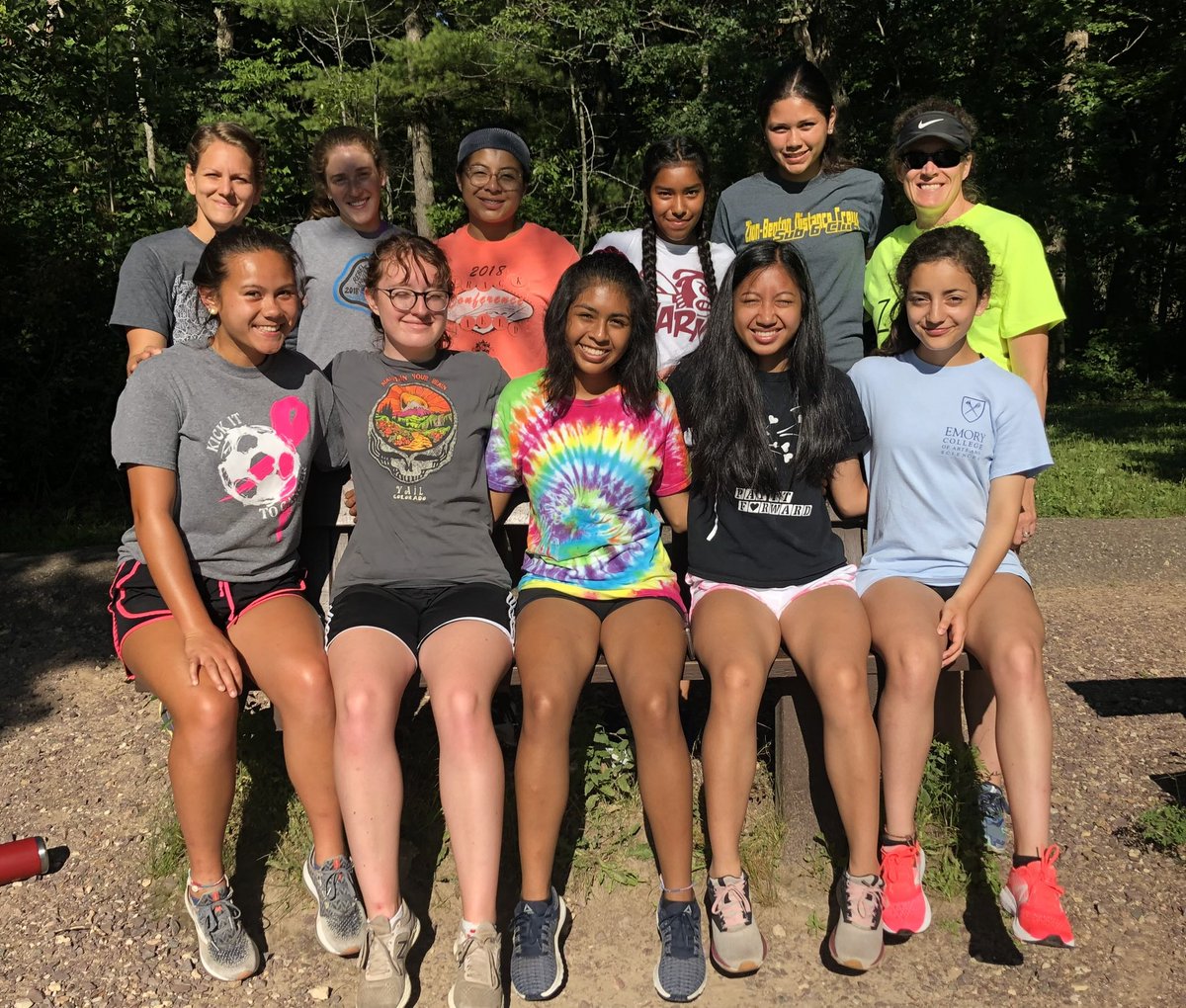 31/100:  Grateful for alums who care deeply. Great visit with Philip Meyer today, and a quick surprise visit with Natalie Fig! So many great conversations with alums via text and email recently, too. This linked tradition is what makes coaching so beautiful! 🐝🔗🐝💪🏼🐝💕