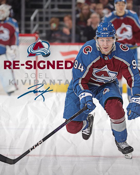 Re-signed Joel Kiviranta.