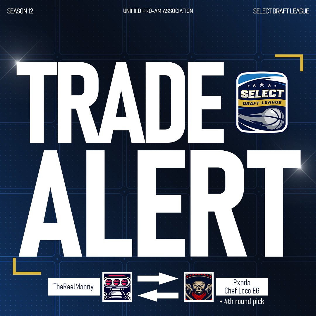 SIBA G League (@sibagleague) on Twitter photo ๐จ Trade Alert!!!! ๐จ
The <a href="/SelectTorque/">Motor City Torque</a> trade <a href="/ChefLoco_/">๐ต๐ท L O C O๐จ๐ฝโ๐ณ</a> and <a href="/PxndaOutHere/">๐ผ</a> along with the earliest of their two 4th Round Picks for Season 13 to the <a href="/SelectCartel/">El Paso Cartel ๐๐</a> for <a href="/cchoops246/">Manny Martin</a>! This is bound to shake things up for both teams! ๐จ Trade Alert!!!! ๐จ
The <a href="/SelectTorque/">Motor City Torque</a> trade <a href="/ChefLoco_/">๐ต๐ท L O C O๐จ๐ฝโ๐ณ</a> and <a href="/PxndaOutHere/">๐ผ</a> along with the earliest of their two 4th Round Picks for Season 13 to the <a href="/SelectCartel/">El Paso Cartel ๐๐</a> for <a href="/cchoops246/">Manny Martin</a>! This is bound to shake things up for both teams!