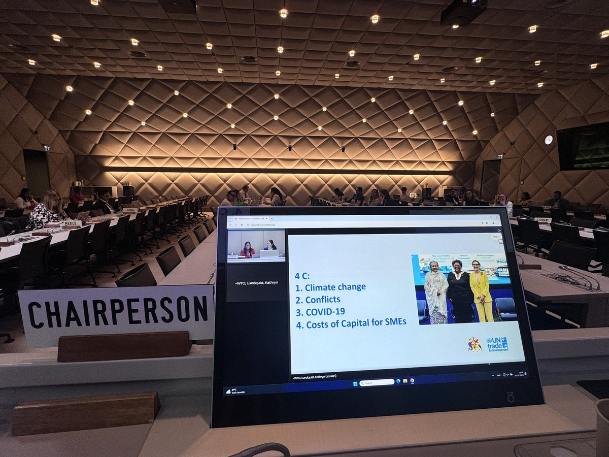 Matthewbarbados's tweet photo. Productive meeting of @wto #MSME WG today: welcome Mauritius as member 103; small business champions; outcome of Global Supply Chain Forum; new proposals from UK, Mexico, US; 🇳🇵 MSME spotlight; WCO work on Authorised Economic Operators; Global Trade Help Desk, STDF report &amp; more https://t.co/EWgZBjl5i2