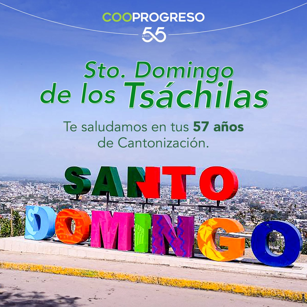 cooprogreso_ec's tweet image. 🎊 Nos llena de alegría ser parte del desarrollo y crecimiento de Santo Domingo de los Tsáchilas 🎉 Juntos construimos #ElProgresoQueQueremos 💚
📍 Estamos ubicados en Parque Central. Consulta horarios en: cooprogreso.fin.ec/agencias

#Cooprogreso