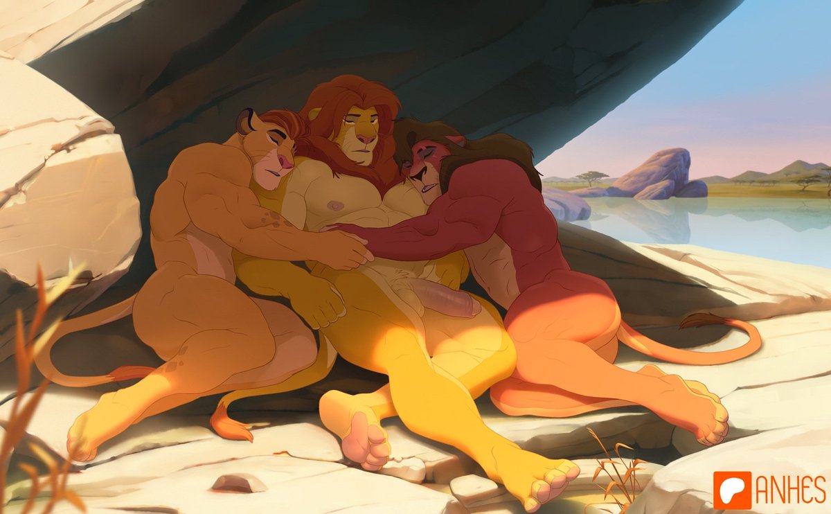 A little nap after a long exercise session in the lake -w-
I love this kind of casual-cute-hot images so I took the time to do a really pretty background this time to make the picture more immersive.
Check the pinned post for more TLK content.
#TheLionKing #Simba #Kovu #Kion