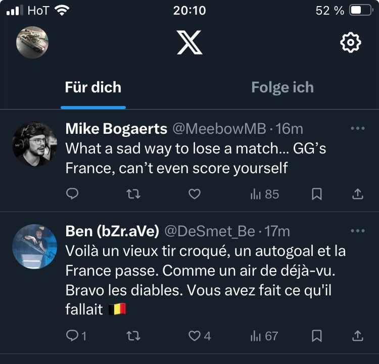 I haven’t watched football, but I assume Belgium is out