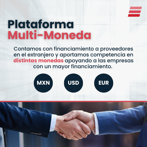 eFactor network (@e_factornetwork) on Twitter photo ¡Impulsa tus oportunidades con eFactorNetwork! 💰🌎
Ofrecemos financiamiento en múltiples monedas, incluyendo pesos, dólares y euros. Además, podemos conseguir fondeo en la moneda que necesites. ¡Obtén mayor flexibilidad y ventaja para tu empresa!
#Fintech #FactorajeElectrónico ¡Impulsa tus oportunidades con eFactorNetwork! 💰🌎
Ofrecemos financiamiento en múltiples monedas, incluyendo pesos, dólares y euros. Además, podemos conseguir fondeo en la moneda que necesites. ¡Obtén mayor flexibilidad y ventaja para tu empresa!
#Fintech #FactorajeElectrónico