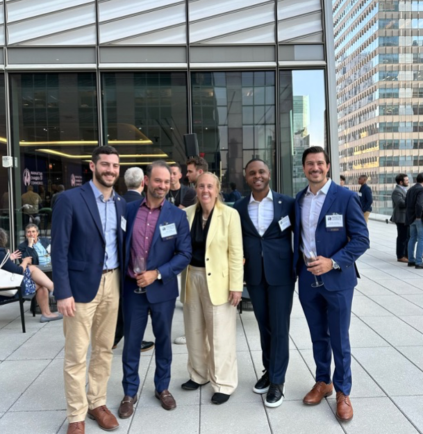 THSHLAW's tweet photo. #THSH partners Jason Klimpl & Andrew Yacyshyn attended the @ManhattanCofC’s Summer Soirée. Jason and Andrew enjoyed talking with #NewYork State Assembly member @AlexBores and #NewYorkCity Council member @GaleBrewerNYC. Congratulations MCC on a successful event! #NYC #lawyers https://t.co/r3JsNwbOke