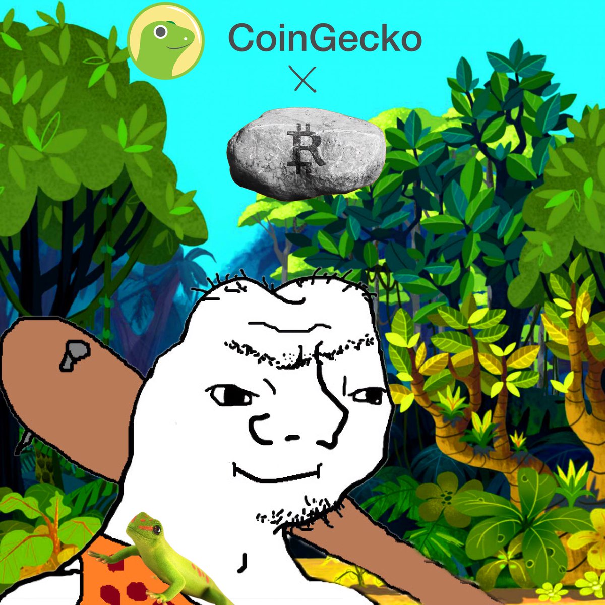 ROCKgoUP's tweet photo. Oogah! 

$ROCK has successfully applied for a @coingecko listing.

@coingecko is one of the top Crypto data aggregator sites. This partnership can bring many new grugs to the Tribe, and also many grugs to CoinGecko!

Join us to witness the birth of a new community, where we thrive together in the Crypto Jungle!!