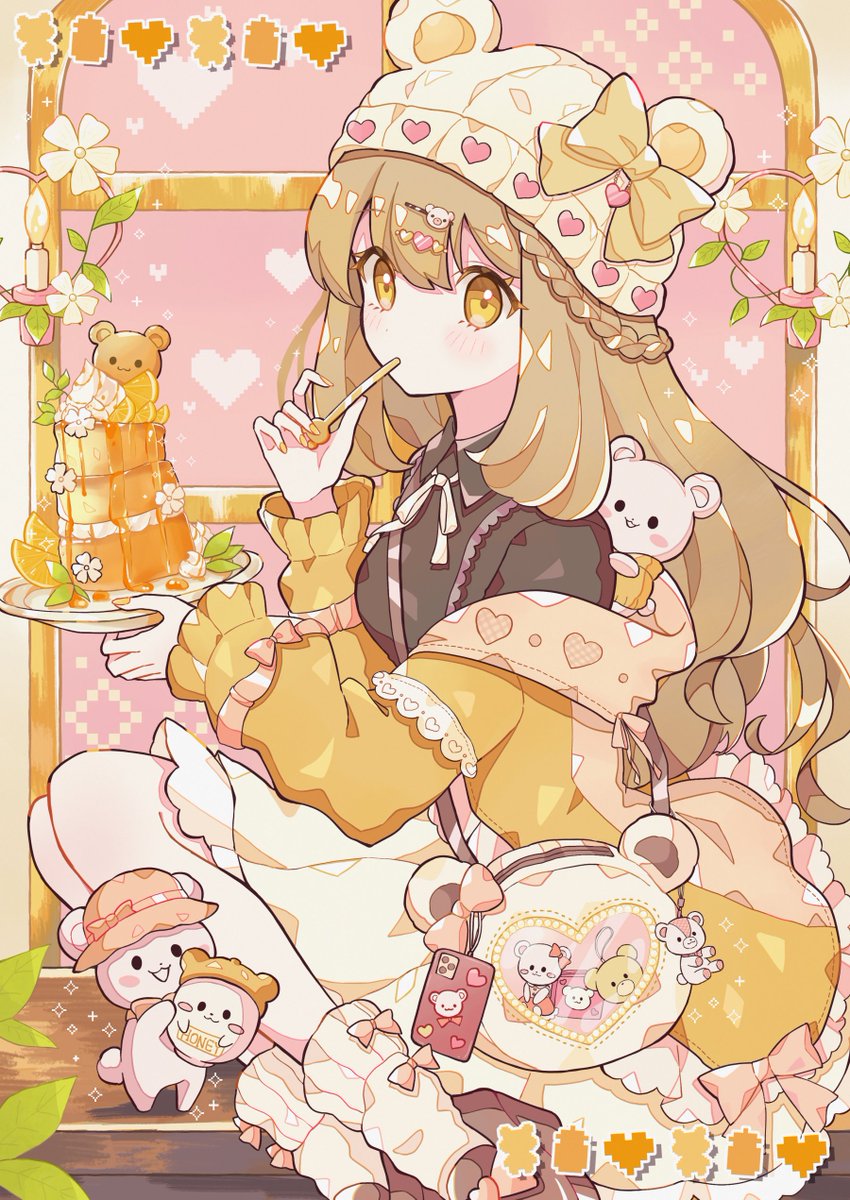 hnzharu's tweet photo. Pancake Girl🥞🐻💛 https://t.co/nmDklVweJR