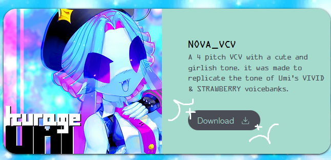 VoiceFace_Team's tweet photo. ✨Umi & Cloter are now released! To download, go to their individual pages on our website, scroll to the bottom and press "Download."
❔For more information on software compatibility, please see below. #UTAU #VoiceFace https://t.co/JtN4R26sYU