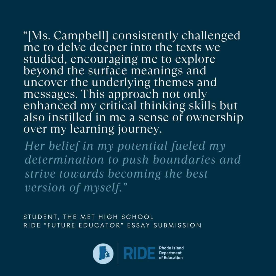 Rhode Island Department of Education (RIDE) tweet media