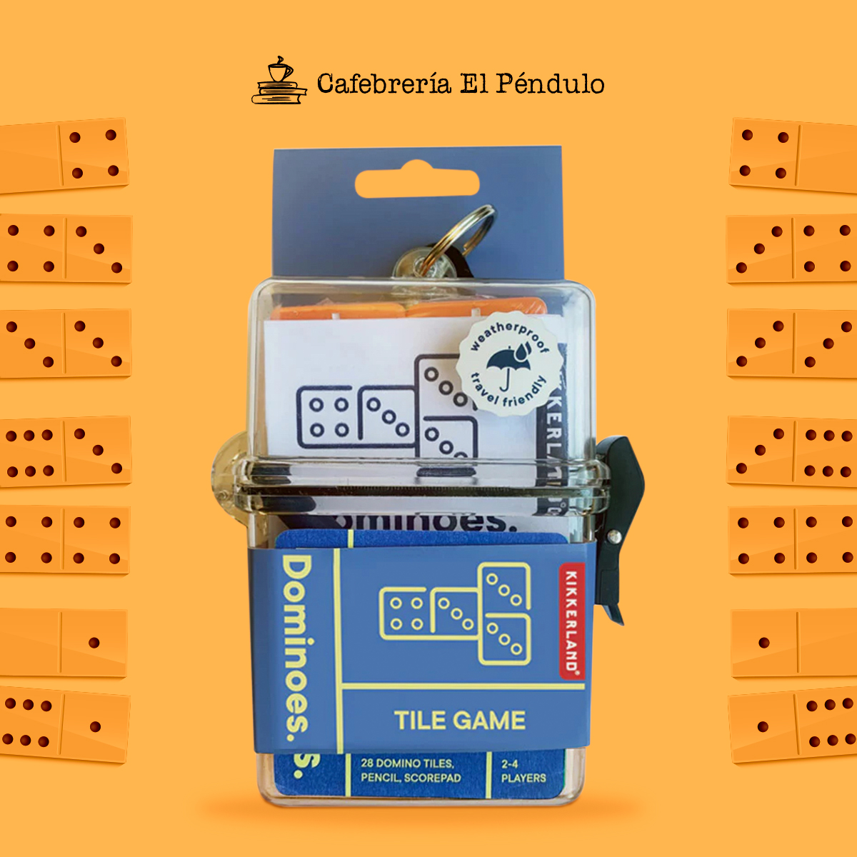 El_Pendulo's tweet image. 🂃 Este #dominó, contenido en un estuche portátil #impermeable con cierre, incluye 28 #fichas, #lápiz eterno, #bloc de puntuaciones e instrucciones de juego. ¡Llévalo contigo a todos lados y transforma cualquier lugar en un salón de juegos! Consíguelo 👉: bit.ly/3W3XbRN