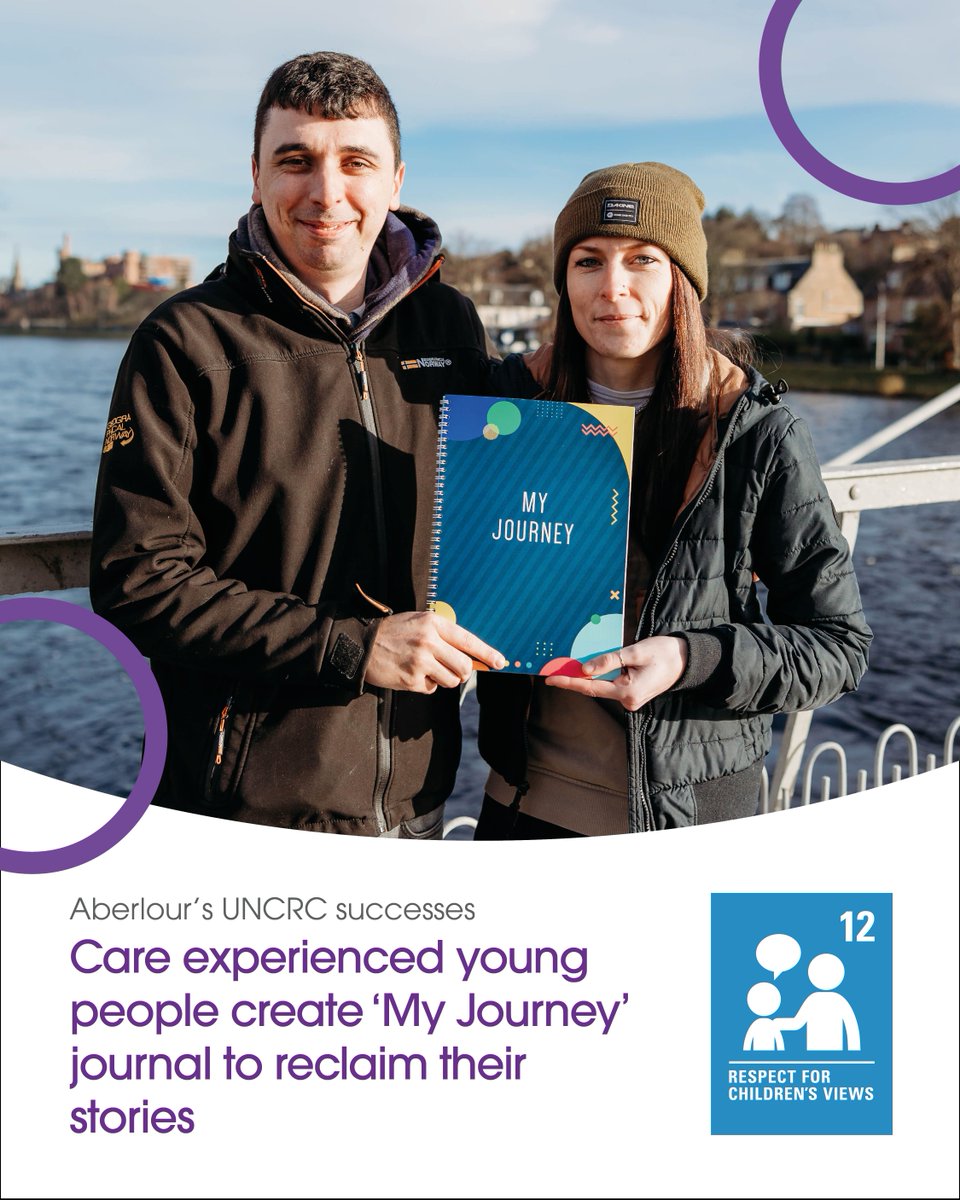 AberlourCCT's tweet image. Biz and Lindon co-produced 'My Journey' – a journal for care leavers to reclaim their stories. This project embodies children's right to express views on matters affecting them and have those views taken seriously. #CoProductionWeek #CareExperience #UNCRC #KeepThePromise