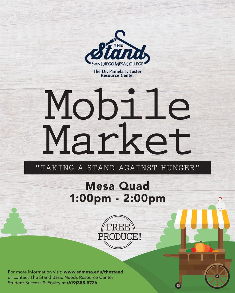 sdmesacollege's tweet photo. Need to bring a salad to that 4th of July BBQ? We’ve got you covered! Join us at the Mesa Farmer’s Market happening today, just remember to bring your own reusable bags! #sandiegomesacollege #wearemesa #somosmesa #sdmesacollege https://t.co/rl1FwAzfuB