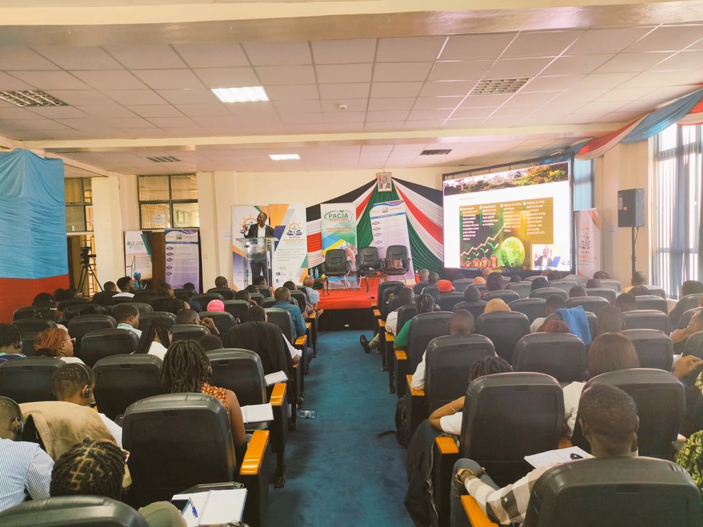 Summer_School1's tweet photo. Reflecting on Peter Odhego's insights today: "Local communities are at the heart of climate resilience,"he highlighted. Empowering them with the right resources and funding is key to achieving lasting change. Let's act together for a sustainable future!  
#NSSCJ4
#FLLOCA
@PACJA1 https://t.co/r0vUpMNo2Z