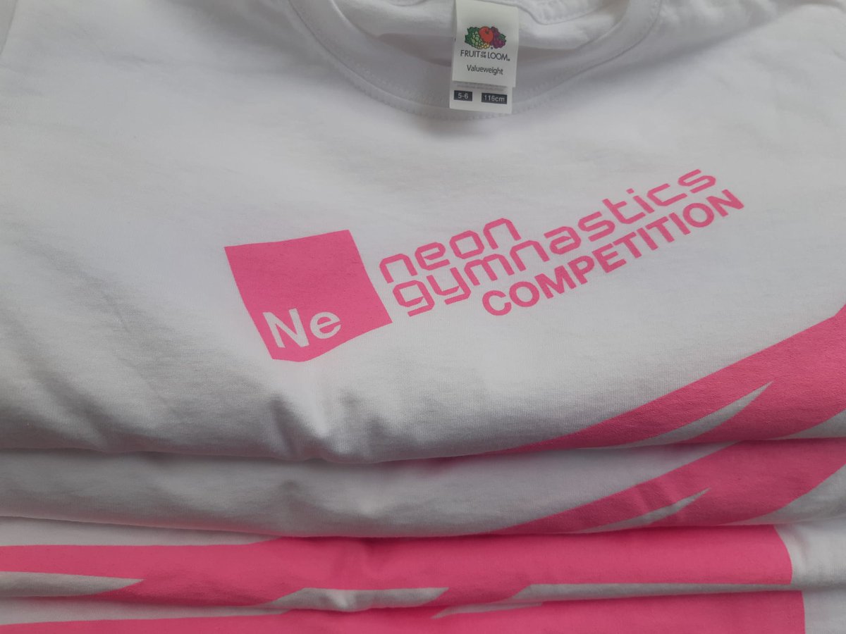 PBLeisurewear's tweet photo. Big shout out to Neon Gymnastics in Tolworth. We hope the kids love their t-shirts! 

#printing #printer #screenprinter #screenprinting #tshirts #tshirt #workwear #uniform #embroidery #logo #logos #dtg #tolworth #gymnastics #neongymnastics https://t.co/qjsHmV4vny