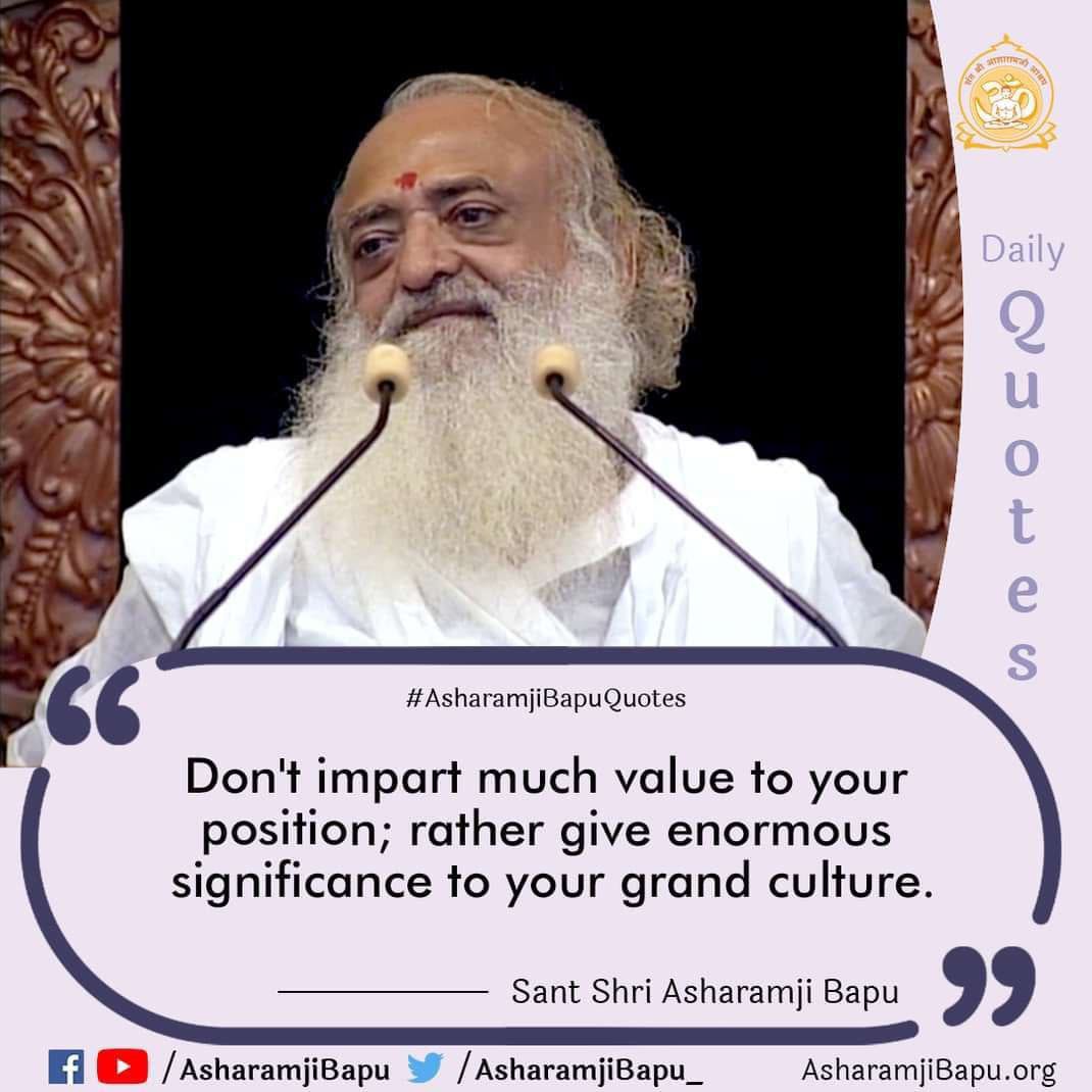 ParasManiHeera's tweet photo. #AsharamjiBapuQuotes

Pearls Of Wisdom

Sant Shri Asharamji Bapu - 

" चैतन्य सद्गुरु के प्रति की गई भक्ति शिष्य के लिये अंनत गुना लाभप्रद तथा मोक्ष प्रदायिनी होती है "❕ https://t.co/ia5Pcpkti8